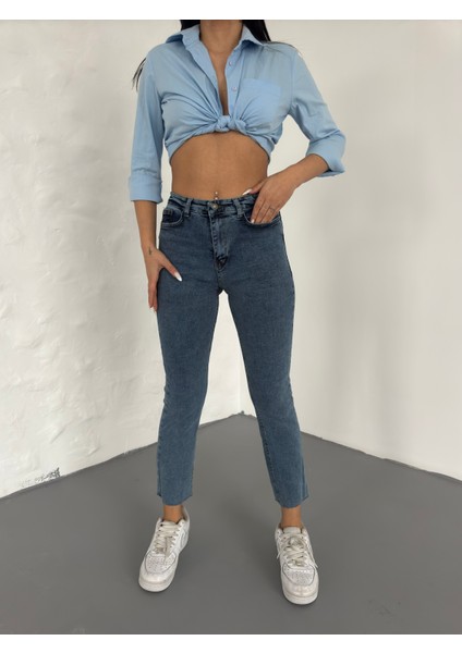 Boyfit Jean Kot Pantalon