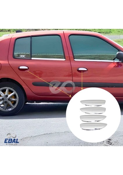 Renault Clio 2 Symbol Krom Kapı Kolu 4 Kapı 1999-2009 P. Çelik