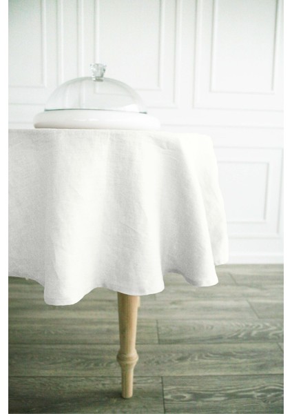 Doğal Pamuk Keten Klasik Yuvarlak Masa Örtüsü fiyatları