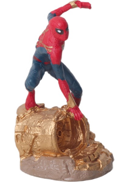 Spiderman Örümcek Adam Koleksiyon Karakter Figür Biblo Doğum Günü Ev Ofis Yeni Yıl Hediyesi 18 cm .