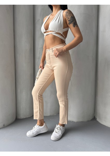 Boyfit Jean Kot Pantalon