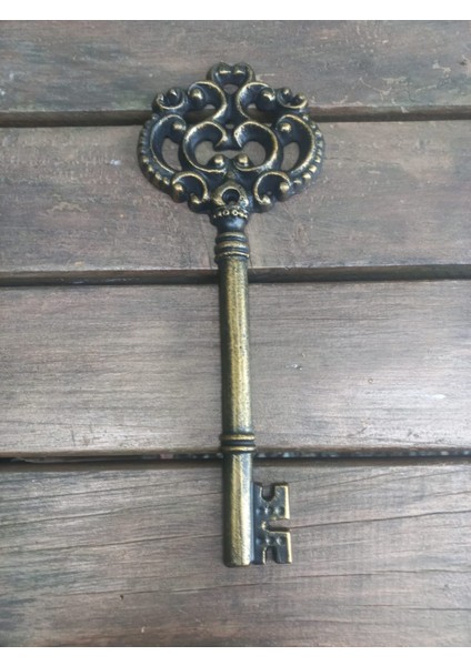 Dekoratif Metal Döküm Anahtar Duvar Aksesuarı Antik Görünümlü Duvar Süsü 8135