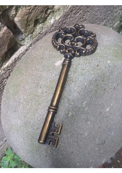 Dekoratif Metal Döküm Anahtar Duvar Aksesuarı Antik Görünümlü Duvar Süsü 8135