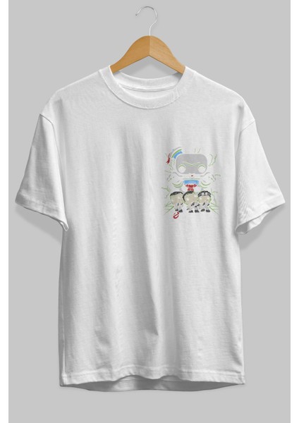 Ghostbusters Ön Sol Baskılı Oversize T-Shirt Erkek Kadın Unisex Pamuk Bisiklet Yaka Tişort fiyatları