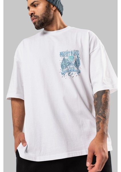 Game Of Thrones Gece Kralı Ön Sol Baskılı Oversize T-Shirt Erkek Kadın Unisex Pamuk Bisiklet Yaka Tişort modelleri