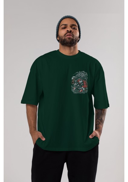 Venom (14) Ön Sol Baskılı Oversize T-Shirt Erkek Kadın Unisex Pamuk Bisiklet Yaka Tişort indirimleri