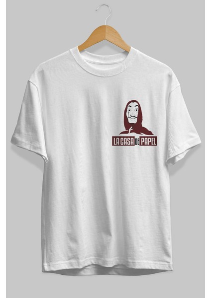 La Casa De Papel (1) Ön Sol Baskılı Oversize T-Shirt Erkek Kadın Unisex Pamuk Bisiklet Yaka Tişort fiyatları