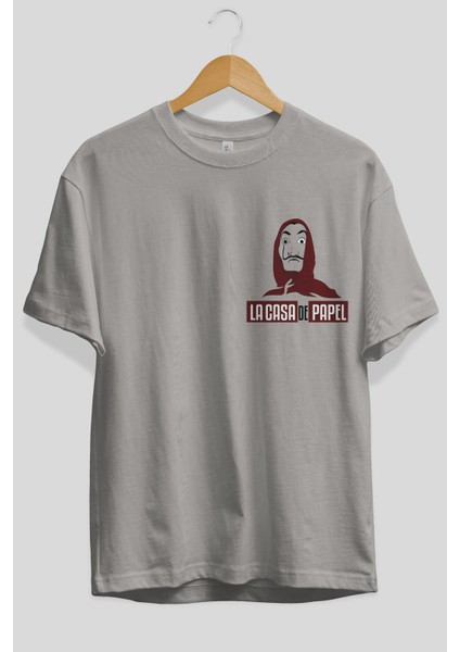 La Casa De Papel (1) Ön Sol Baskılı Oversize T-Shirt Erkek Kadın Unisex Pamuk Bisiklet Yaka Tişort fiyatları