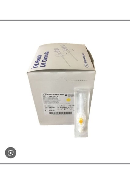 Sarı Branül 24G 10 Adet Intraket Anjiyokat