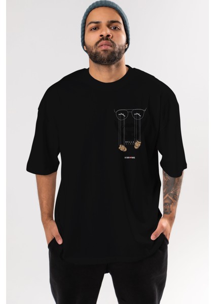 La Casa De Papel (11) Ön Sol Baskılı Oversize T-Shirt Erkek Kadın Unisex Pamuk Bisiklet Yaka Tişort
