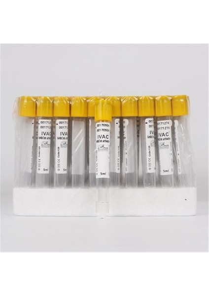 Ttt Vakumlu Jelli Tüp 5 ml (Sarı Kapak) 100'LÜ Paket