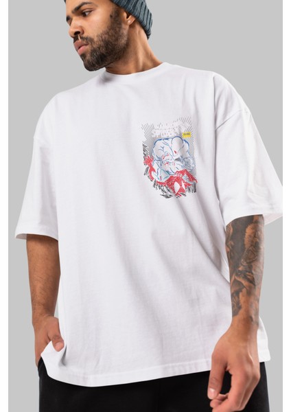 Venom (19) Ön Sol Baskılı Oversize T-Shirt Erkek Kadın Unisex Pamuk Bisiklet Yaka Tişort modelleri