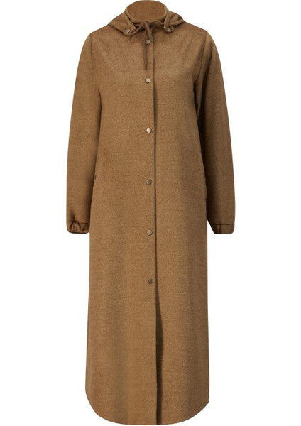 Kapüşonlu Manto 24KH8111 Camel