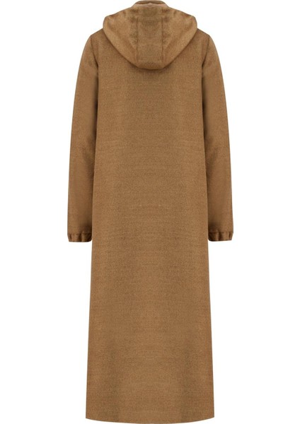 Kapüşonlu Manto 24KH8111 Camel