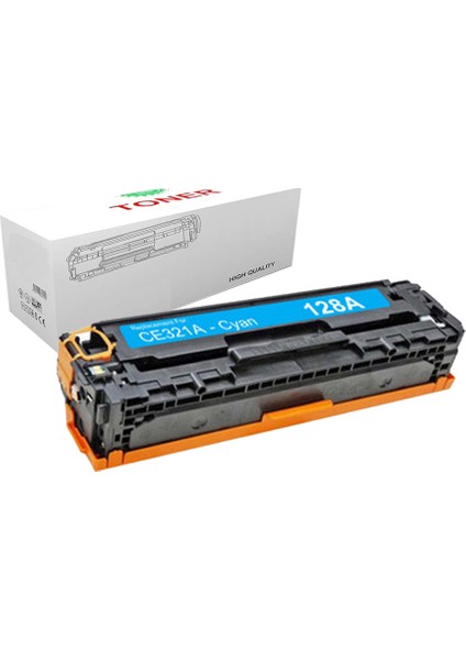 Hp 128A-CE321A/ Hp Color Laserjet CM1415FNW Muadil Toneri Mavi Renk