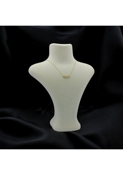 Gümüş Zirkon Taşlı Kanat Kolye modelleri