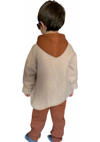 Unısex Çocuk 3lü Set Içi Polarlı Ceket Sweatshırt Pantalon Alt Üst Ceketli Takım indirimleri