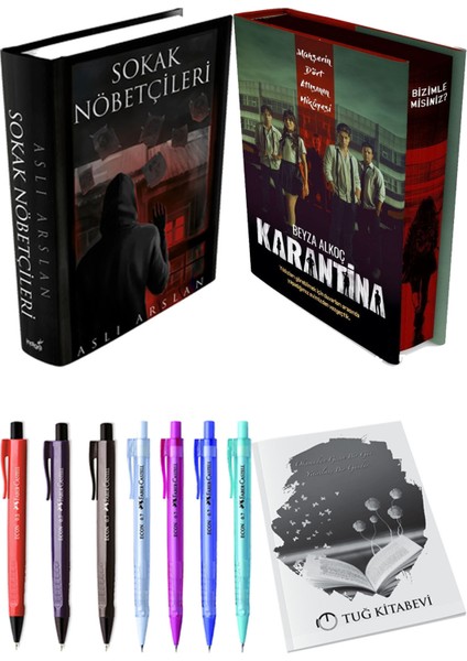 Karantina 1. Perde Film Özel Baskı Ciltli ve Sokak Nöbetçileri 1 Ciltli Aslı Arslan (2li Set)