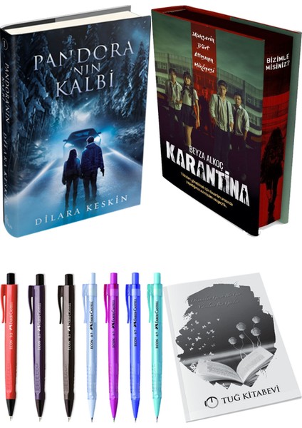 Karantina 1. Perde Film Özel Baskı Ciltli ve Ephesus Pandora'nın Kalbi 1 Ciltli Dilara Keskin (2li Set)