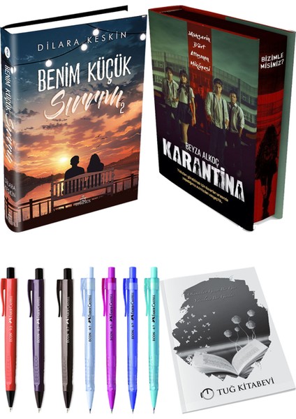 Karantina 1. Perde Film Özel Baskı Ciltli ve Ephesus Benim Küçük Sırrım 2 Ciltli Dilara Keskin (2li Set)