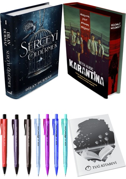 Karantina 1. Perde Film Özel Baskı Ciltli ve Serçeyi Öldürmek Ciltli Dilan Durmaz (2li Set)