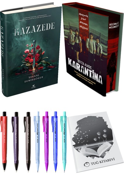 Karantina 1. Perde Film Özel Baskı Ciltli ve Kazazede 2 Ciltli Şevval Demirdöğer (2li Set)