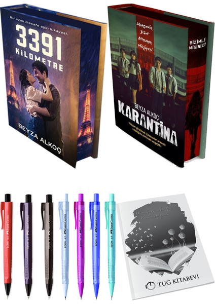 Karantina 1. Perde Film Özel Baskı Ciltli ve 3391 Kilometre Film Özel Baskı Ciltli Beyza Alkoç (2li Set)
