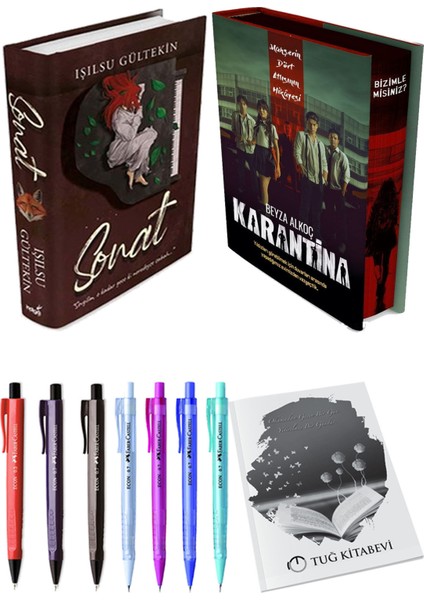 Karantina 1. Perde Film Özel Baskı Ciltli ve Sonat Ciltli Işılsu Gültekin (2li Set)