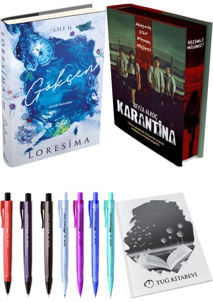 Karantina 1. Perde Film Özel Baskı Ciltli ve Ephesus Yayınları Gökçen 2 Ciltli Loresima (2li Set)