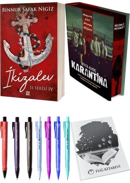 Karantina 1. Perde Film Özel Baskı Ciltli ve Is Serisi 4 Ikizalev Ciltli Binnur Şafak Nigiz (2li Set)