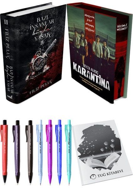 Karantina 1. Perde Film Özel Baskı Ciltli ve Bazı Insanlar Böyle Yaşar 2 Ciltli Filiz Puluç (2li Set)