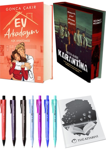 Karantina 1. Perde Film Özel Baskı Ciltli ve Ev Arkadaşım Aşk Anatomisi Ciltli Gonca Çakır (2li Set)