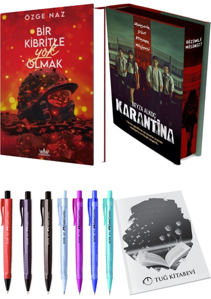 Karantina 1. Perde Film Özel Baskı Ciltli ve Guardian Bir Kibritle Yok Olmak 2 Ciltli Özge Naz (2li Set)