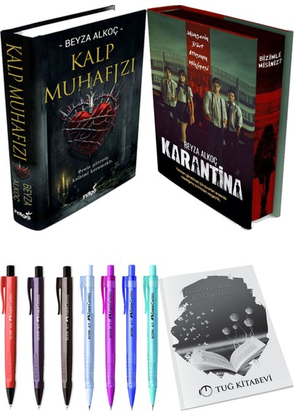 Karantina 1. Perde Film Özel Baskı Ciltli ve Kalp Muhafızı 1 Ciltli Beyza Alkoç (2li Set)