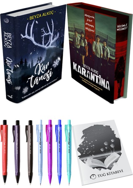 Karantina 1. Perde Film Özel Baskı Ciltli ve Kar Tanesi Ciltli Beyza Alkoç (2li Set)