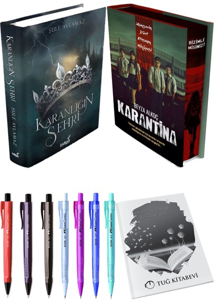 Karantina 1. Perde Film Özel Baskı Ciltli ve Karanlığın Şehri 1 Ciltli Şule Avlamaz (2li Set)