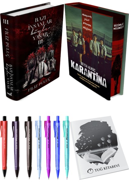 Karantina 1. Perde Film Özel Baskı Ciltli ve Bazı Insanlar Böyle Yaşar 3 Ciltli Filiz Puluç (2li Set)