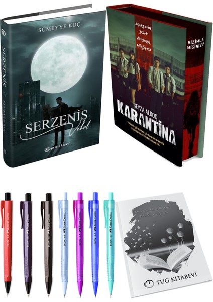 Karantina 1. Perde Film Özel Baskı Ciltli ve Epsilon Serzeniş Iıı Vebal Ciltli Sümeyye Koç (2li Set)
