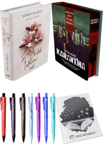 Karantina 1. Perde Film Özel Baskı Ciltli ve Silme Sendeki Izlerimi Ciltli Sümeyye Koç (2li Set)