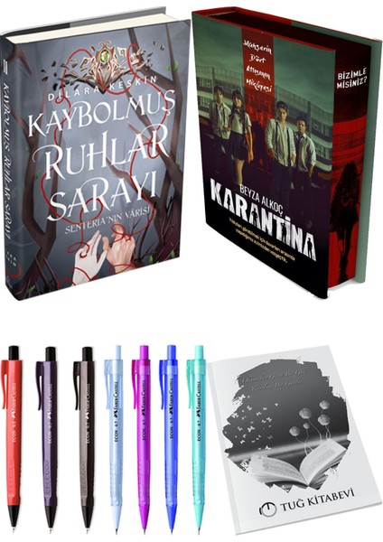 Karantina 1. Perde Film Özel Baskı Ciltli ve Kaybolmuş Ruhlar Sarayı 2 Ciltli Dilara Keskin (2li Set)