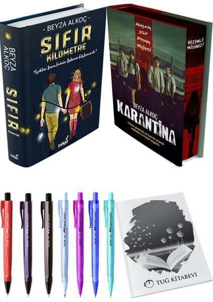 Karantina 1. Perde Film Özel Baskı Ciltli ve Sıfır Kilometre Ciltli Beyza Alkoç (2li Set)