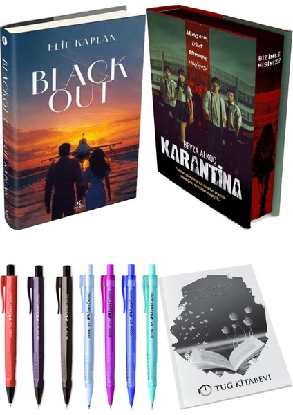 Karantina 1. Perde Film Özel Baskı Ciltli ve Blackout Ciltli Elif Kaplan (2li Set)