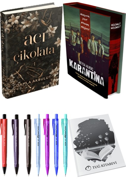 Karantina 1. Perde Film Özel Baskı Ciltli ve Acı Çikolata Ciltli Damla Akbulut (2li Set)
