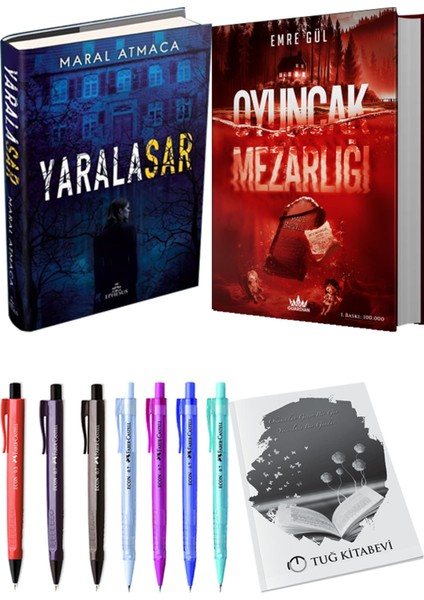 Oyuncak Mezarlığı 2 Ciltli ve Ephesus Yayınları Yaralasar 1 Ciltli Maral Atmaca (2li Set)
