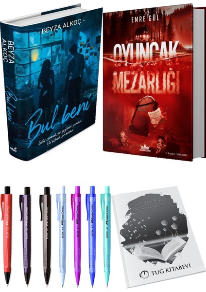 Oyuncak Mezarlığı 2 Ciltli ve Bul Beni Ciltli Beyza Alkoç (2li Set)
