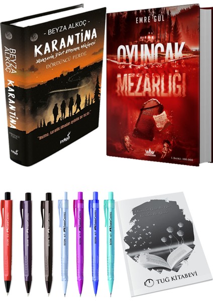 Oyuncak Mezarlığı 2 Ciltli ve Karantina 4 Ciltli Beyza Alkoç (2li Set)