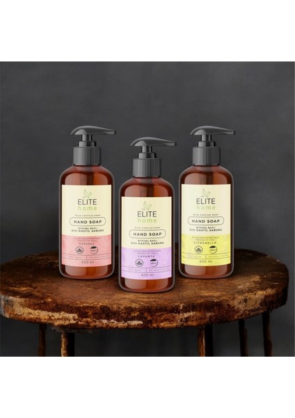 Bitkisel Bazlı Ve Vegan Sertifikalı Sıvı El Sabunu 400 Ml 3 Lü Set