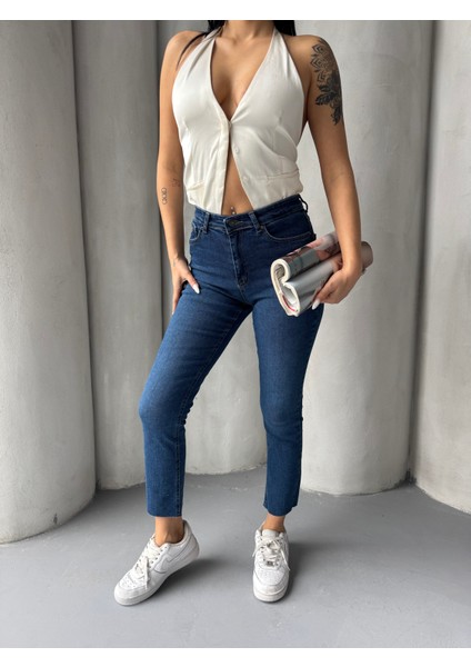 Boyfit Jean Kot Pantalon