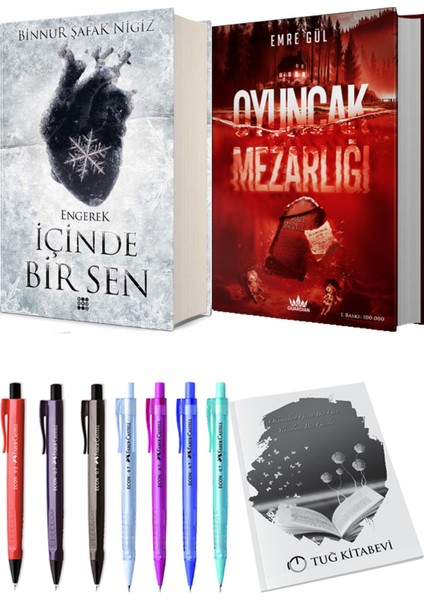 Oyuncak Mezarlığı 2 Ciltli ve Içinde Bir Sen 1 Engerek Ciltli Binnur Şafak Nigiz (2li Set)