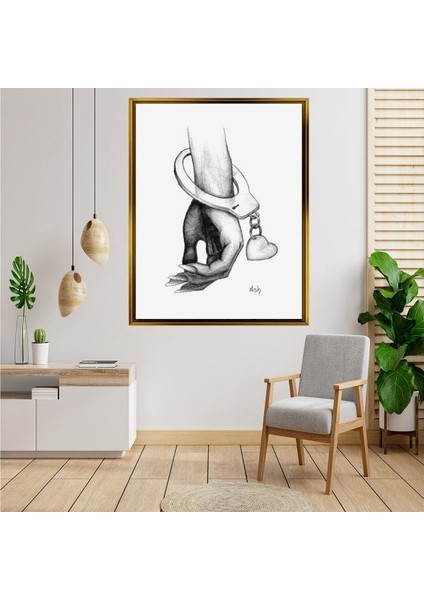 Altın Çerçeveli Tablo RS432
